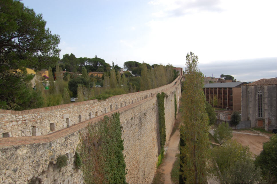 Les murailles de Gironne (Espagne)